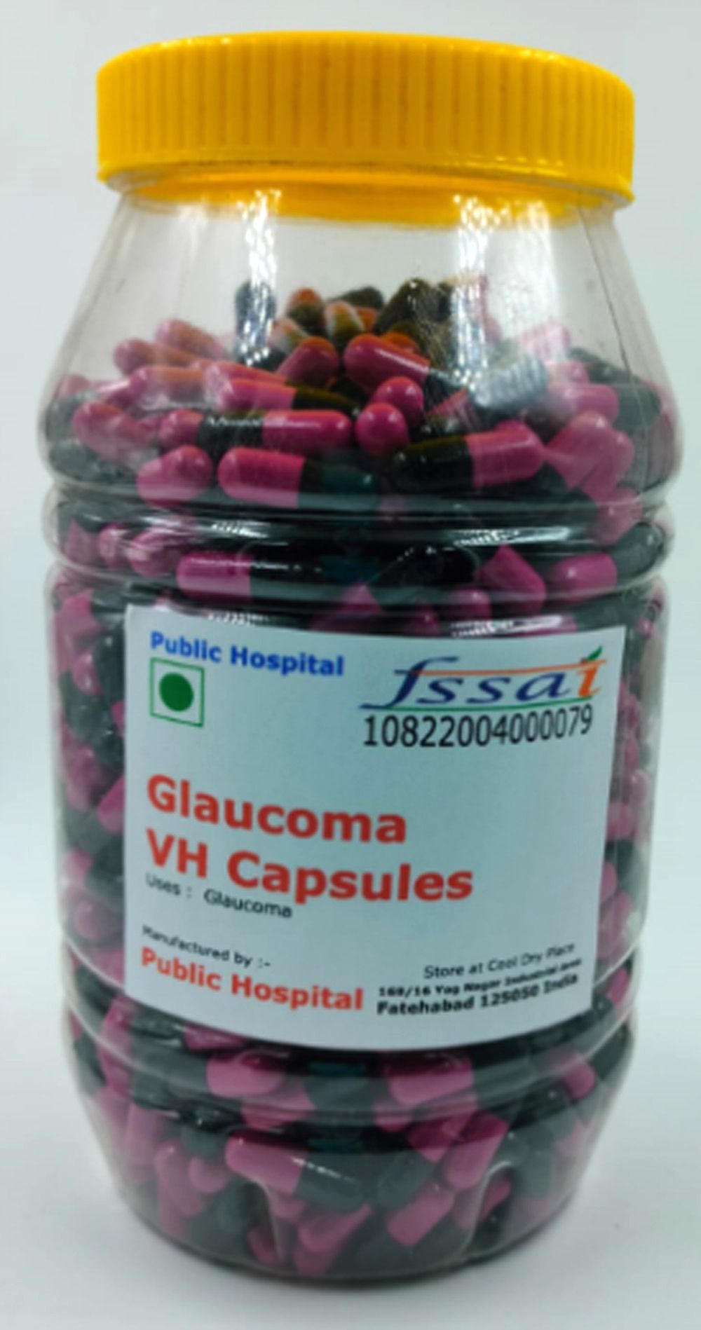 Glaucoma VH Herbal Supplement Capsules 600 Caps Jar