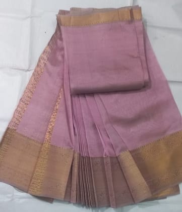  Pure Handloom Tissue Silk Saree With Blouse Piece