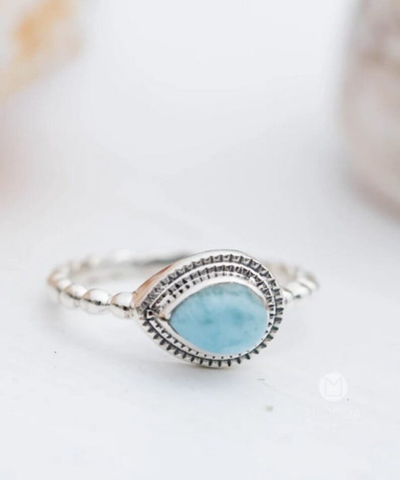 New Men Larimar Ring Lovely 925 Sterling Silver Ring Larimar Gemstone Ring 2025 at ShopCircuit |