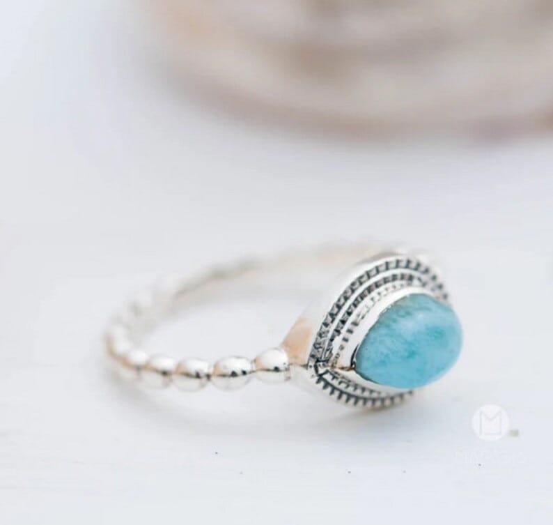 New Men Larimar Ring Lovely 925 Sterling Silver Ring Larimar Gemstone Ring 2025 at ShopCircuit |