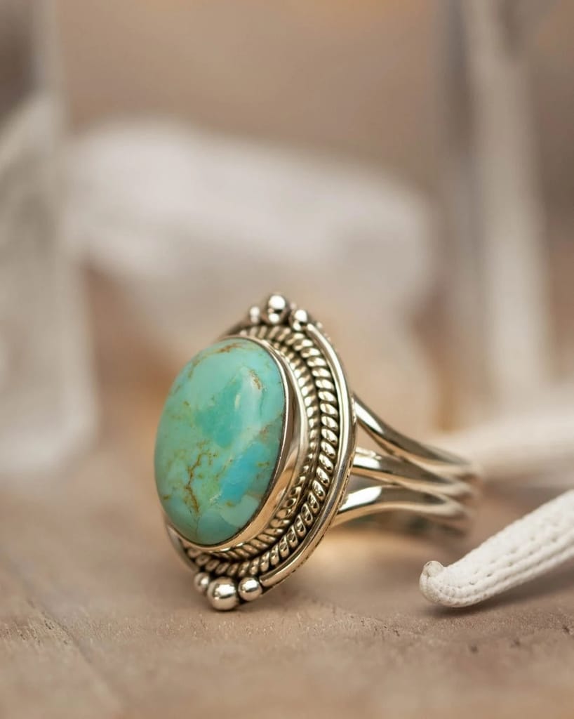 Exclusive Women Dainty Turquoise Ring in Sterling Silver 2025 at ShopCircuit | ONDC