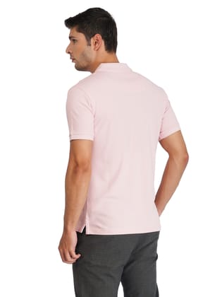 Solid Polo Shirt - Peach Skin