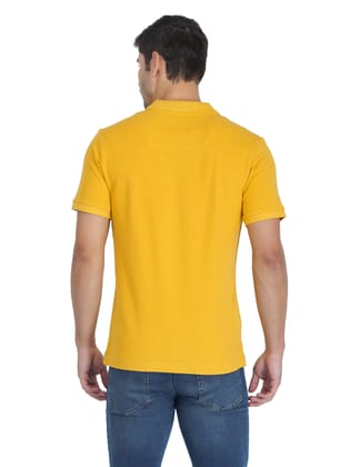 Solid Polo Shirt-Yellow