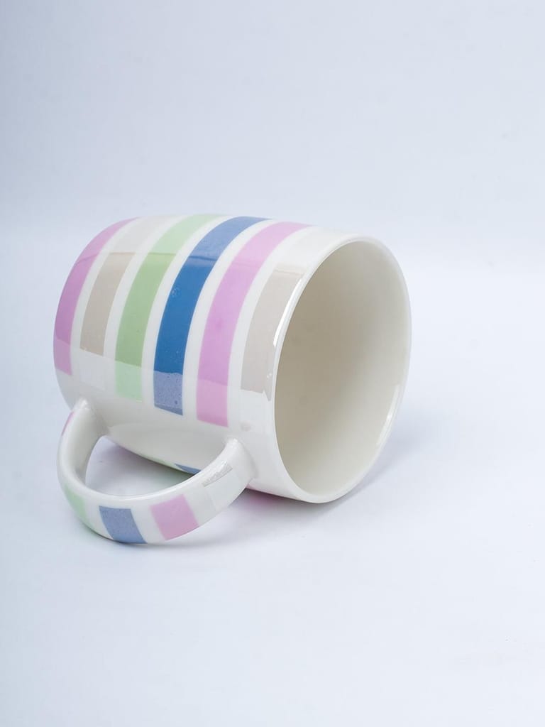 Horizontal Stripes Pattern Mug - 350mL, Multi