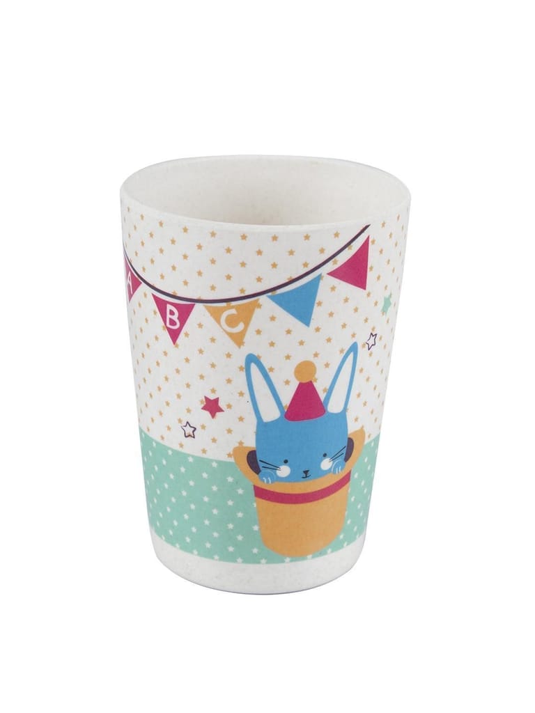 Market99 Children'S Pastel Dinner Set 1 Plate, 1 Bowl, 1 Tumbler, 1 Fork & 1 Spoon