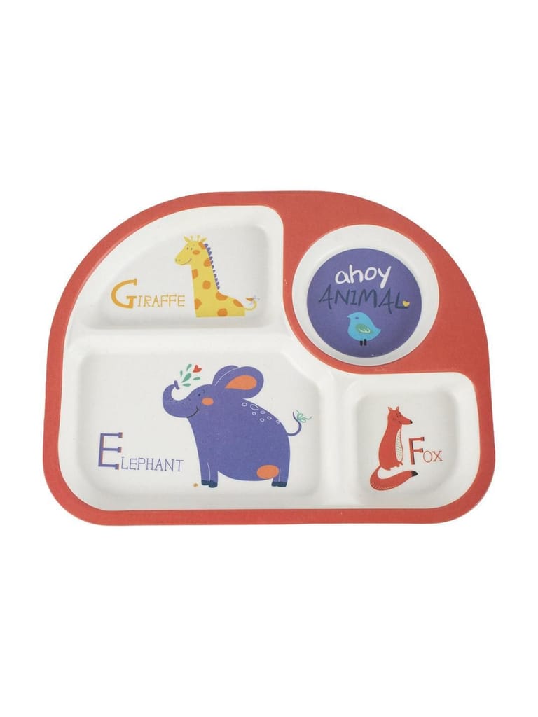 Market99 Children'S Pastel Dinner Set 1 Plate, 1 Bowl, 1 Tumbler, 1 Fork & 1 Spoon