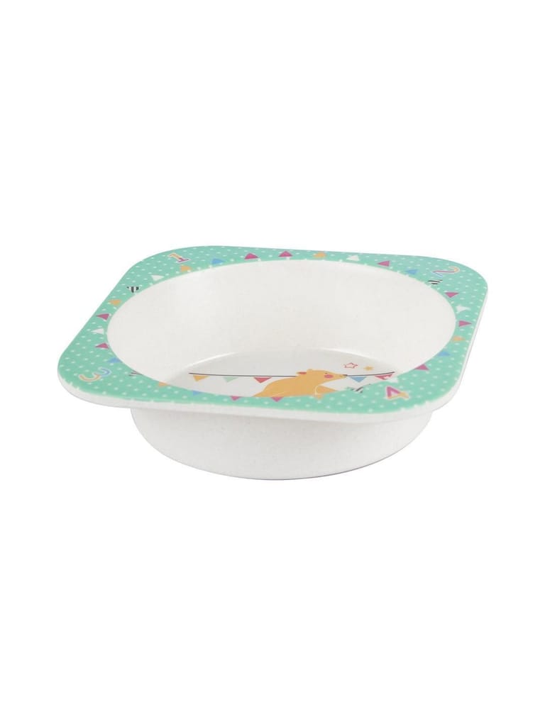 Market99 Children'S Pastel Dinner Set 1 Plate, 1 Bowl, 1 Tumbler, 1 Fork & 1 Spoon