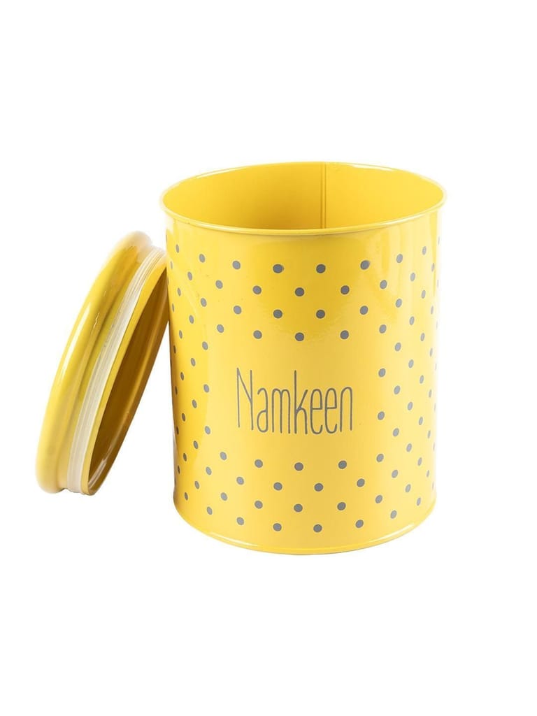 Namkeen Jar With Lid - (Yellow, 1700mL)