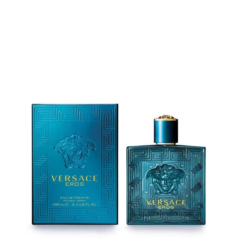 Versace Eros Eau De Toilette for Men - 100ml - Woody Oriental Fresh Fragrance for MEN Scent