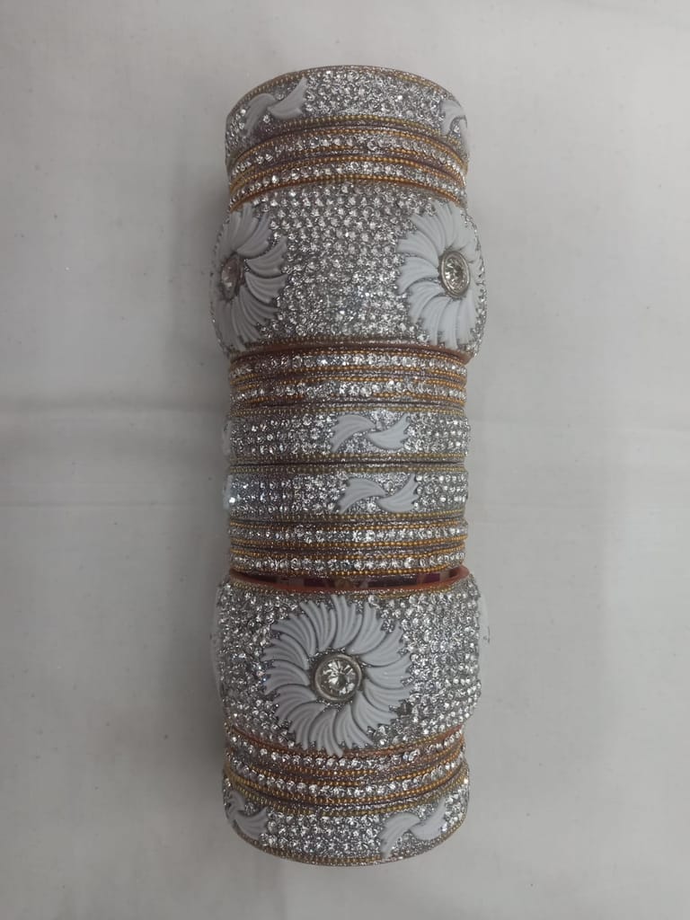  Designer Golden and Silver Bangle Set for Women and Girls