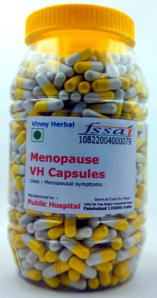 Menopause VH Herbal Supplement Capsules 600 Caps Jar