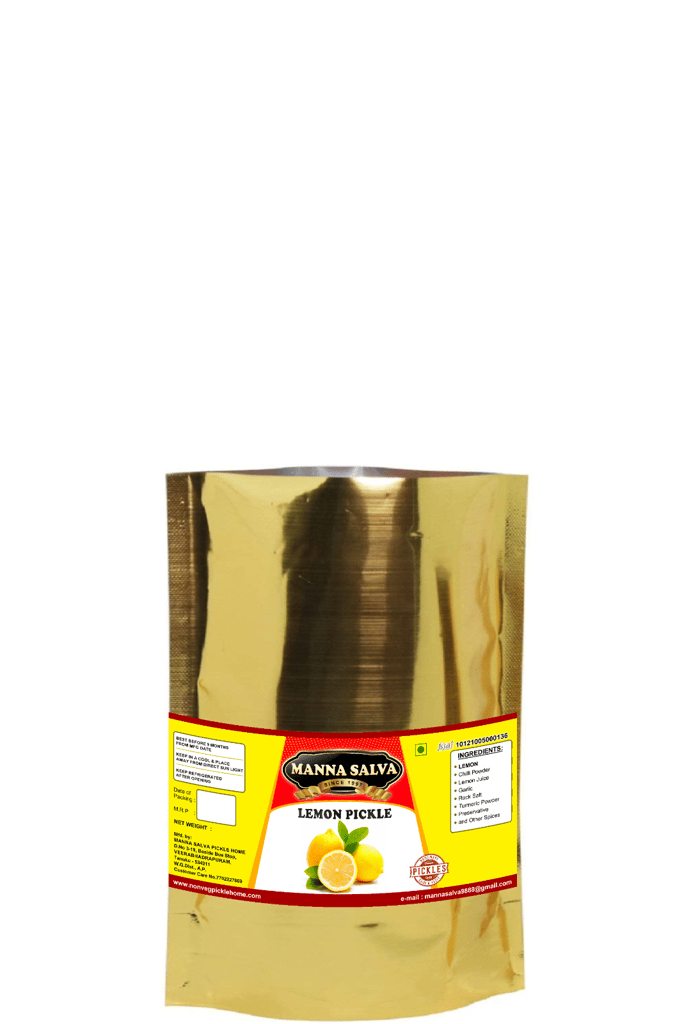 Manna Salva Pickles- Lemon Pickle - Veg Pickle