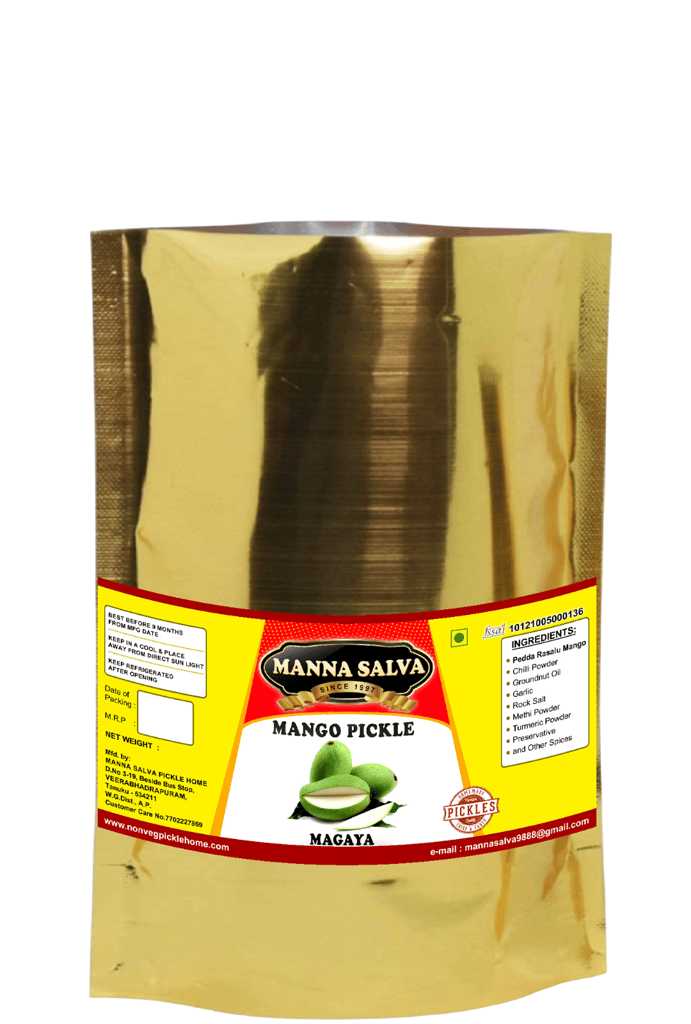 Manna Salva Pickles- Mango Magaya Pickle - Veg Pickle