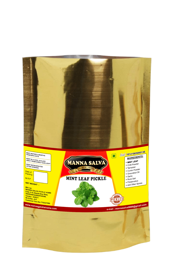Manna Salva Pickles- MintLeaf Pickle - Veg Pickle