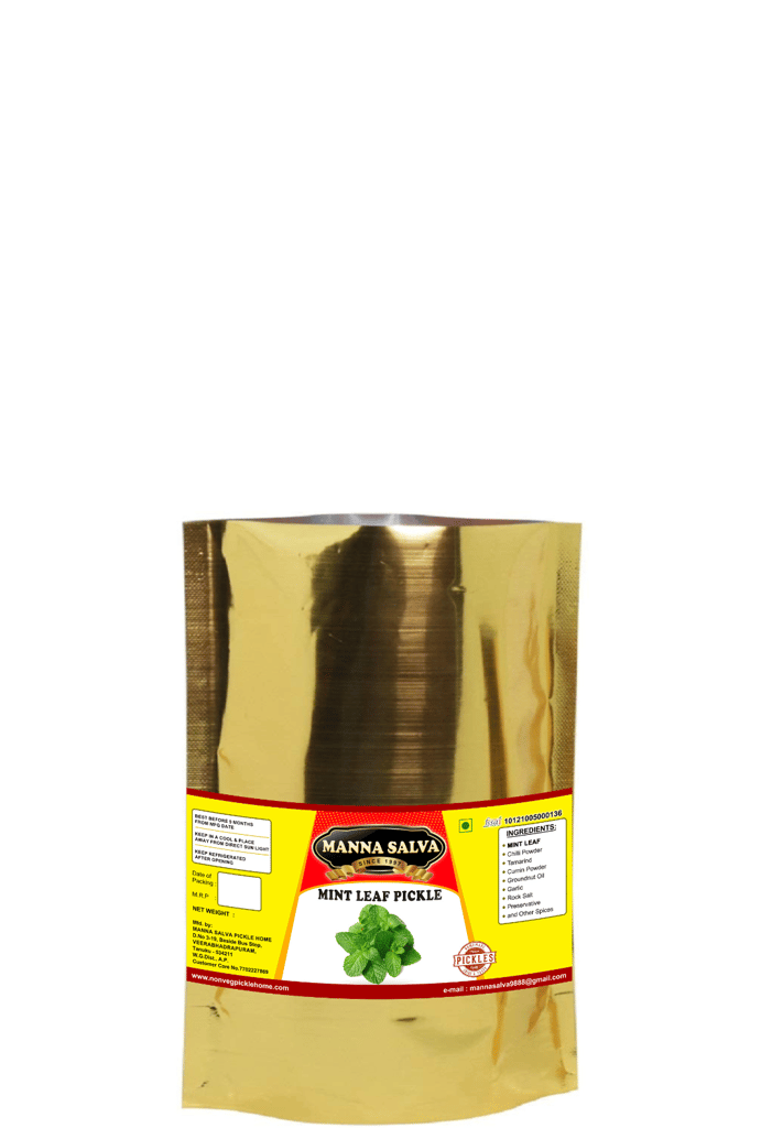 Manna Salva Pickles- MintLeaf Pickle - Veg Pickle