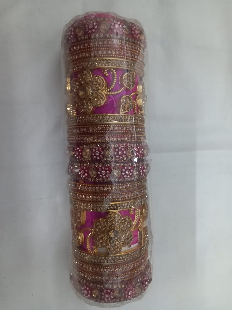 Pink Bridal Chura Set - Bangles & Bracelets | Buy online on ZillyBuy