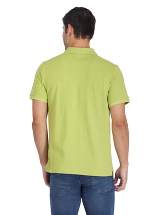 Solid Polo Shirt-LIME