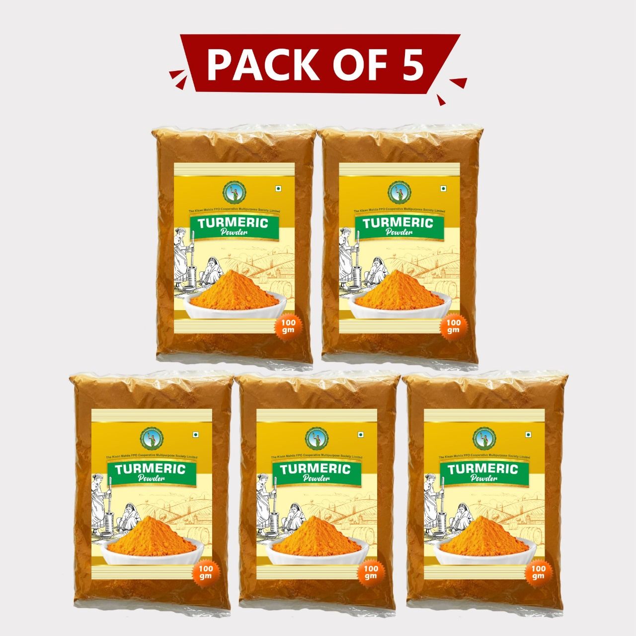 Turmeric Powder (Pack of 5)