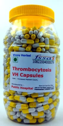 Thrombocytosis VH Herbal Supplement Capsules 600 Caps Jar