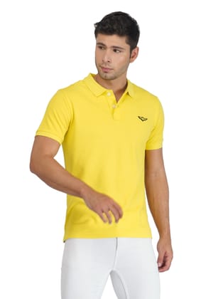Solid Polo Shirt- PRIMROSE