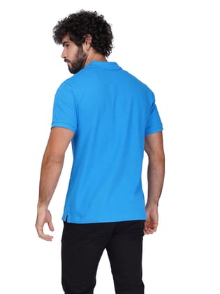 Solid Polo Shirt - BLUE
