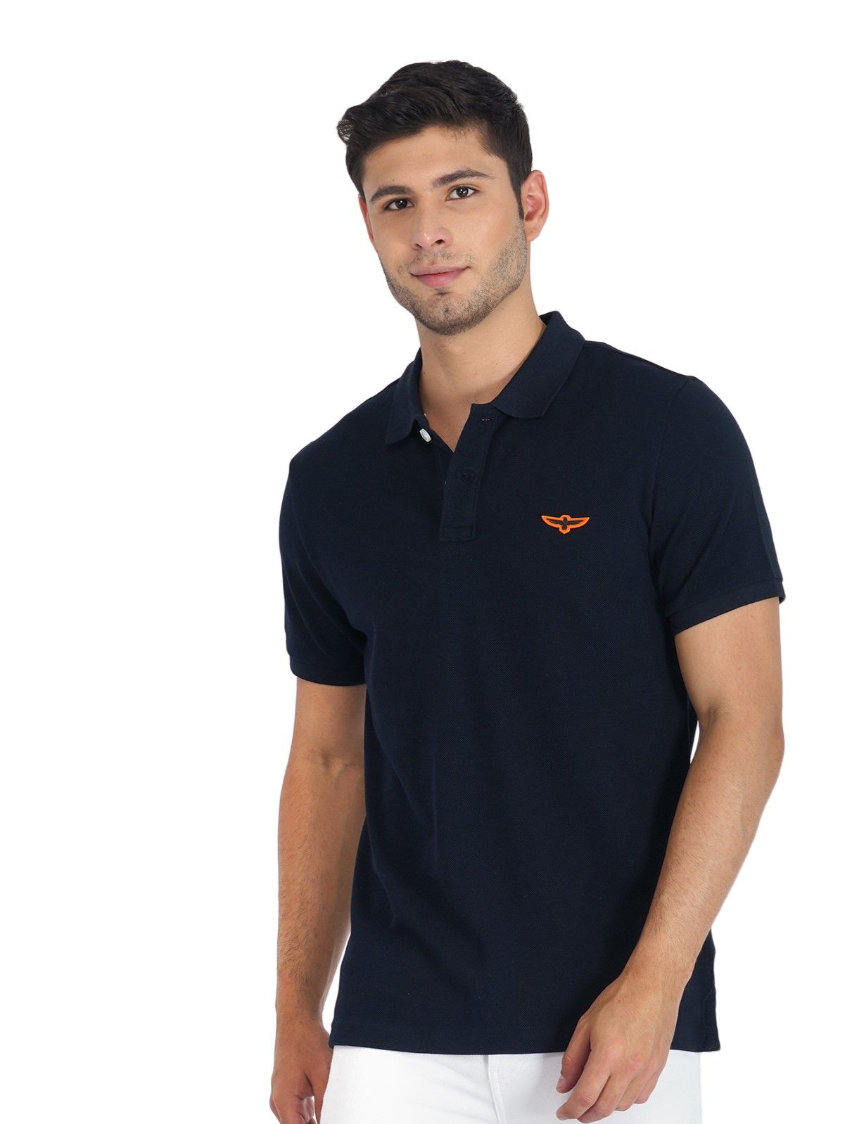 Solid Polo Shirt -NAVY