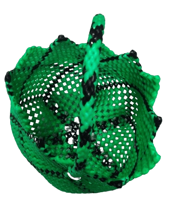 Green Plastic Basket /Tote Bag with Black Trim For Multi Purpose Use