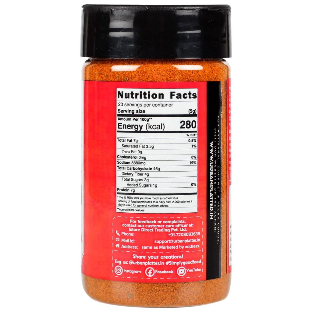 Urban Platter Nutritional Yeast Flakes, 100g [Good Source of B-Vitamins| Gluten Free| Nutty and Cheesy Tasting Nooch | Perfect for Vegetarians | Seasoning]