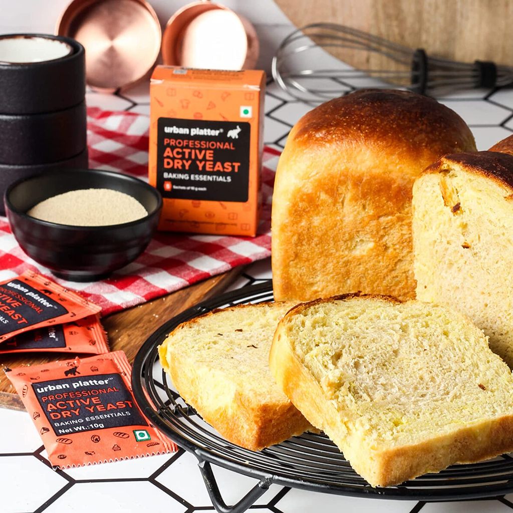 Urban Platter Baker's Active Dry Yeast, 50g (5 Sachets of 10g Each)