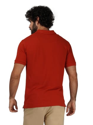 Solid Polo Shirt - RUST