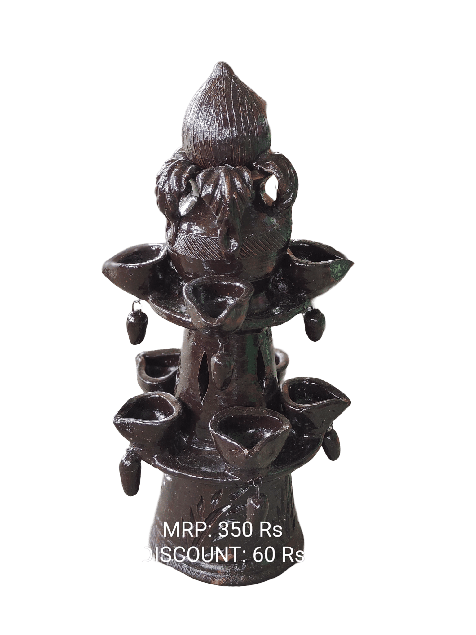 Terracotta 2 Step Deepam