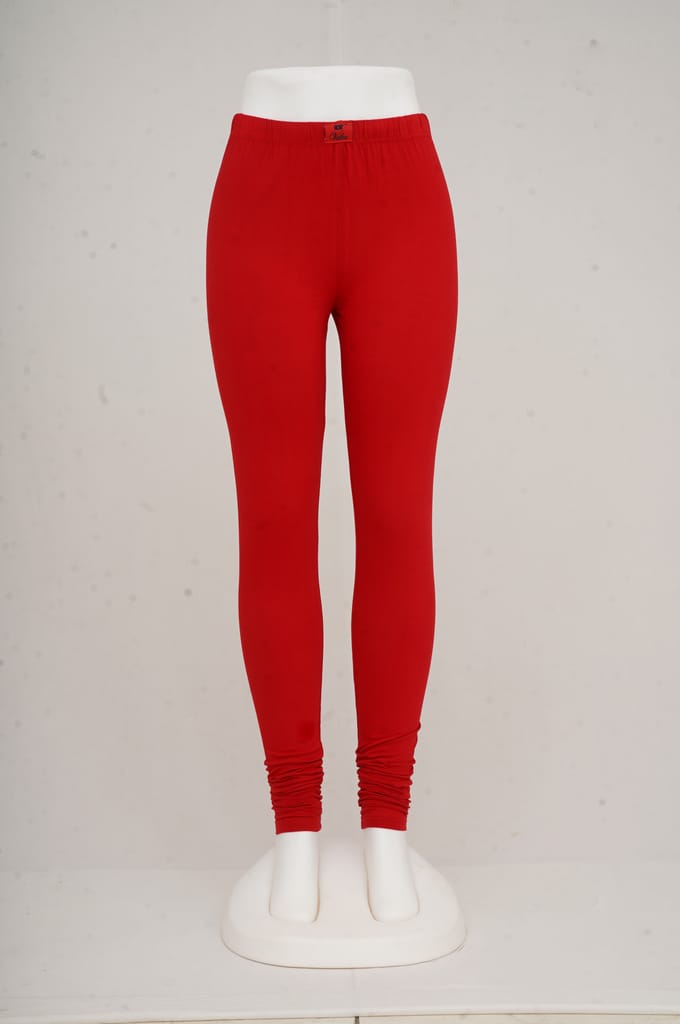 Women Dark Red Leggings