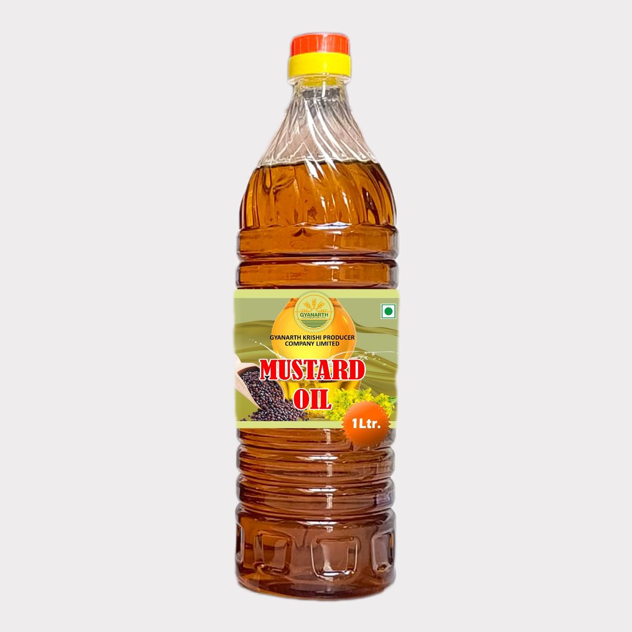 Mustard Oil 1 Litre by Gyanarth Krishi Producer – Pure, Cold-Pressed & Made by farmers. 