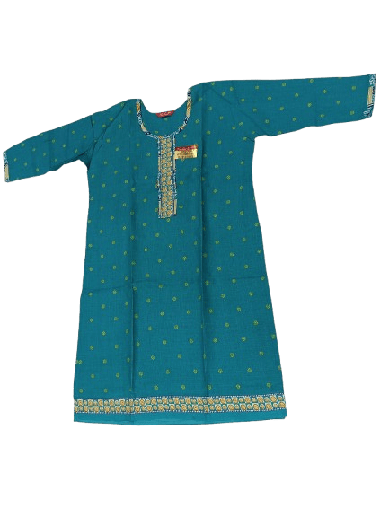  Blue Cotton Kurta and Palazzo Set with Dupatta