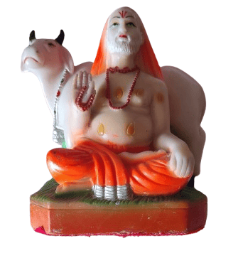 Kamadhenu Raghavendra With Cow Statue | Hindu God  |Idol for Home and Temple |