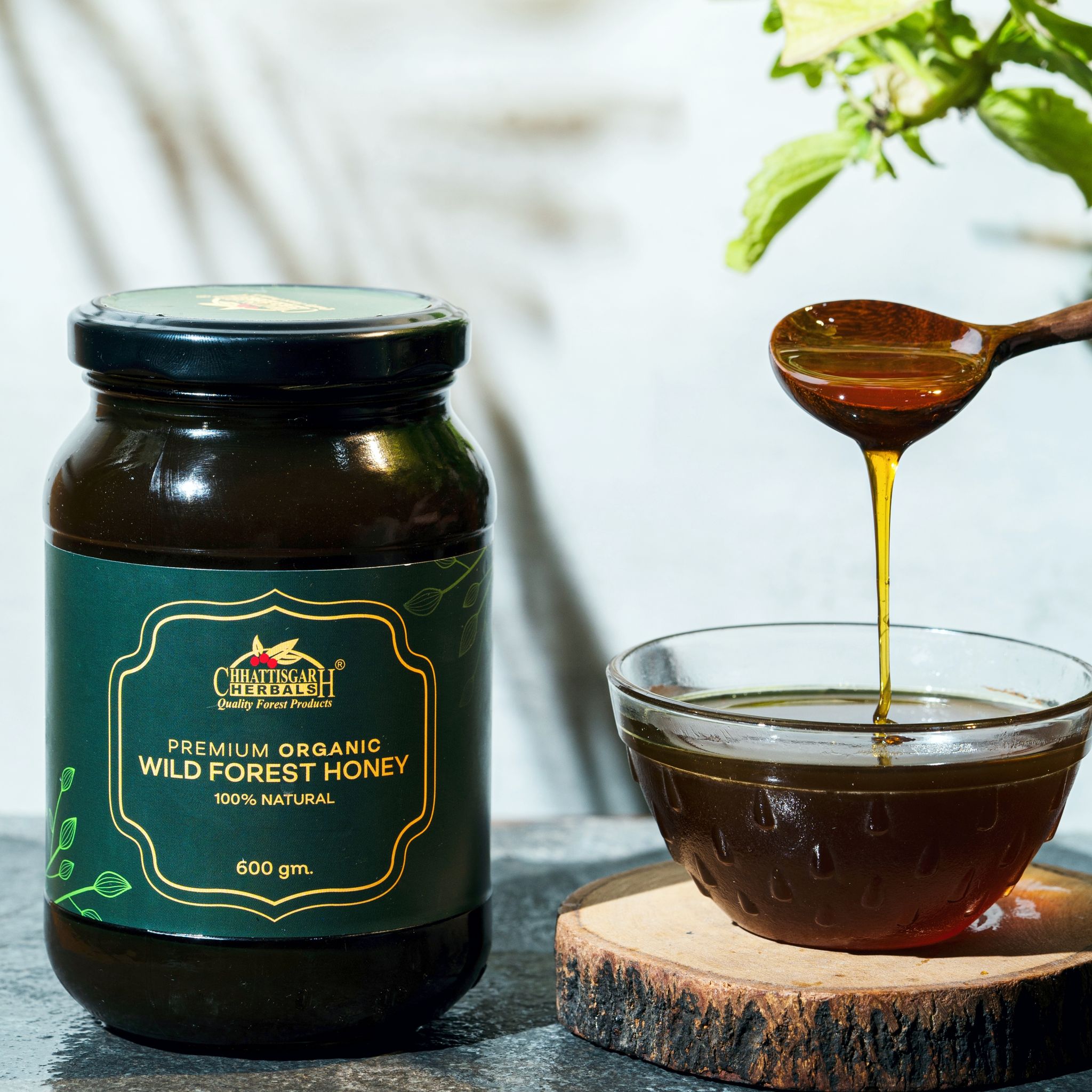 Chhattisgarh Herbals Organic Wild Forest Honey | 200 gm