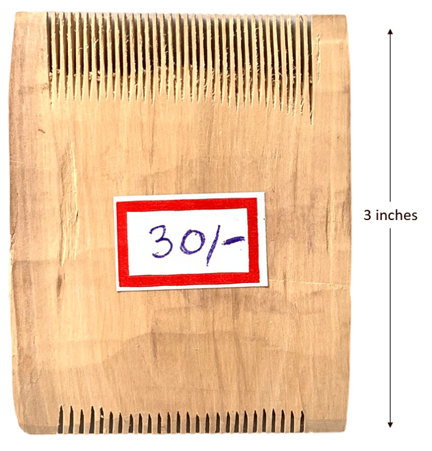 Wooden Coomb Mini (3 Inches)