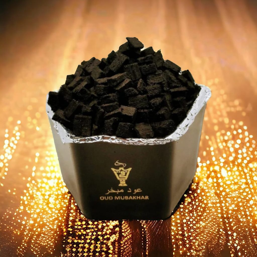 ALNAQI Bakhoor Oud Mubakhar-50gms| Perfect for Pooja and Relaxation| Made in India | rich sandalwood, Natural Wood Chips for Home & Office, Fresh & Soothing Fragrance |