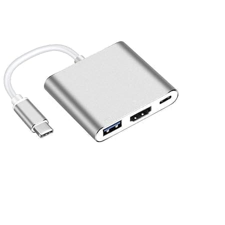 USB-C to HDMI Adapter, 3 in 1 Type-C to HDMI Multiport Adapter Converter with USB 3.0 Port and USB C Charging Port