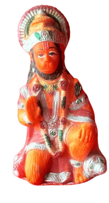 Hanuman Statue Hindu God Hanuman Bajrangbali Statue For Car Dash-Board | Office Use Purpose | Pack Of 2