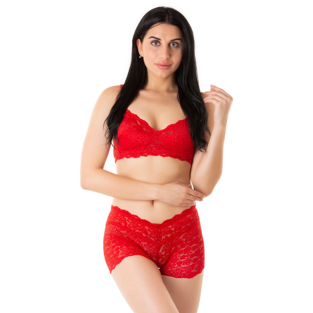 Fancy Bridal Non-Padded Nikar Bra Panty Set