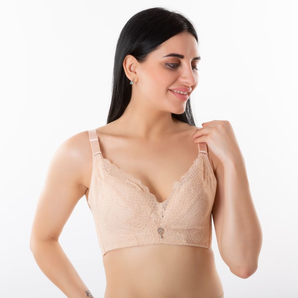 Butterfly Soft Cushion Bralette Lacy Bra