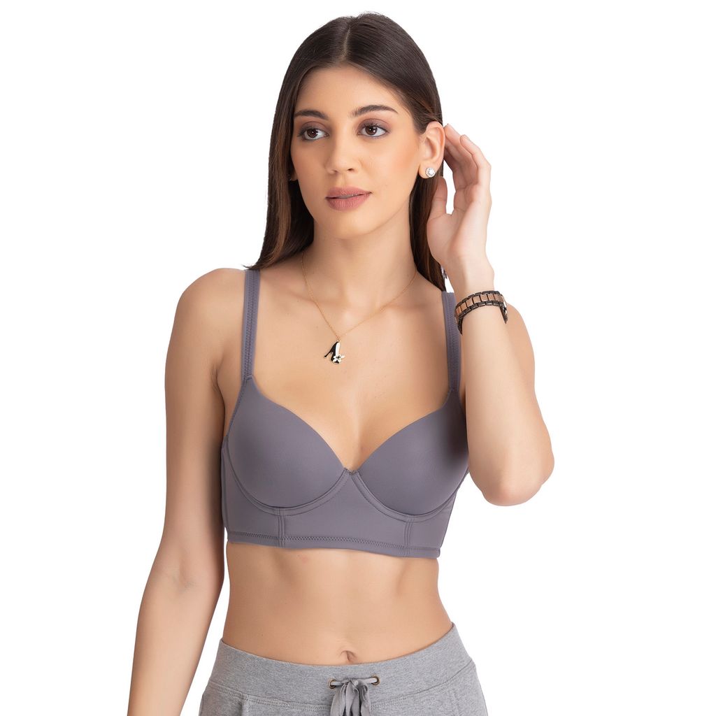 Cutee Flexi fit Plain Non-Wired Crop Top Bra