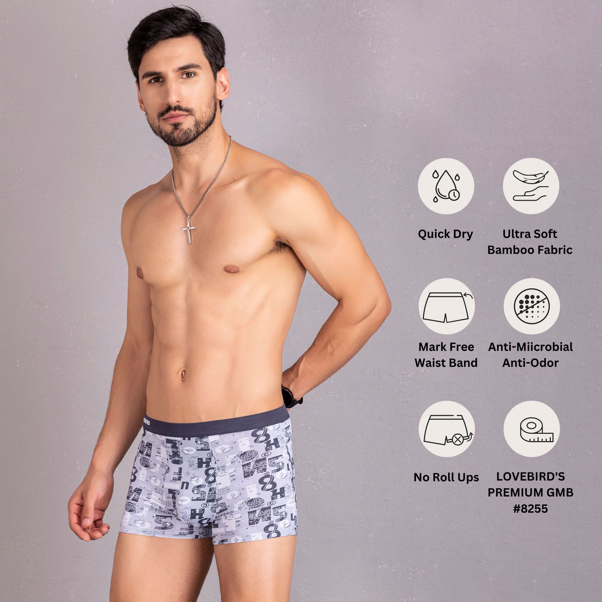 Bamboo Fabric Premium Mens Modal Brief 8255