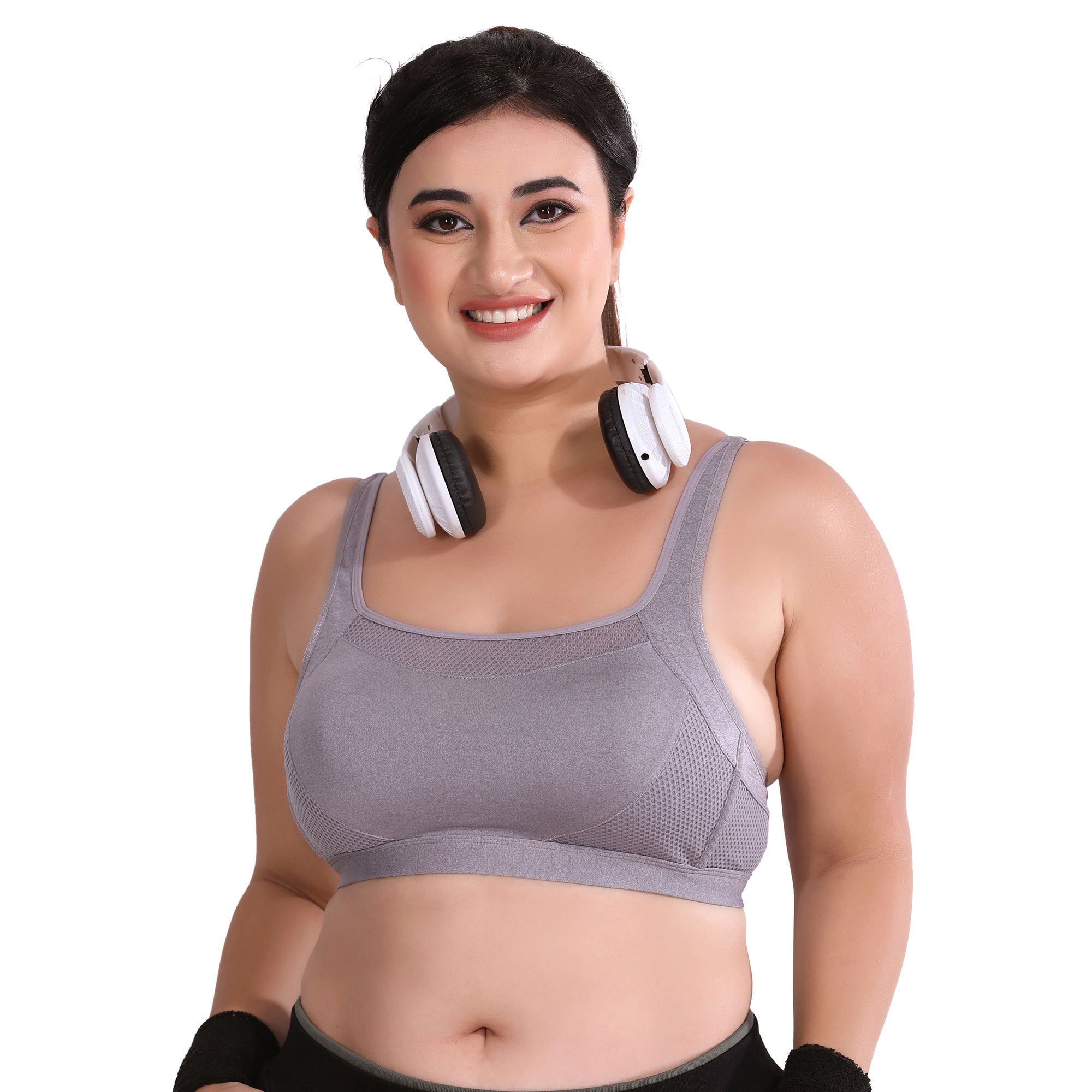 Racer Back With Adjustable Designer Straps Girls Sports Bra