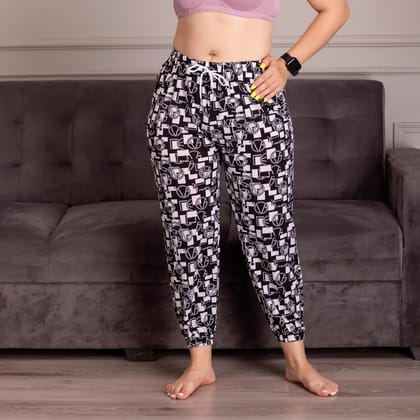 LL907 Printed Bamboo Fabric Jogger/Lower