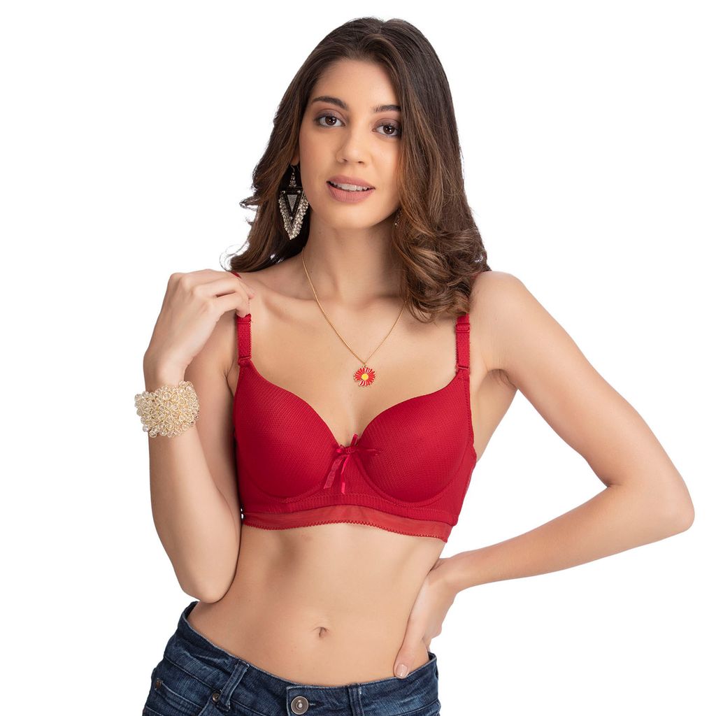 Magic-37 Underwired Pretty lace Push Up Bralette Look Bra