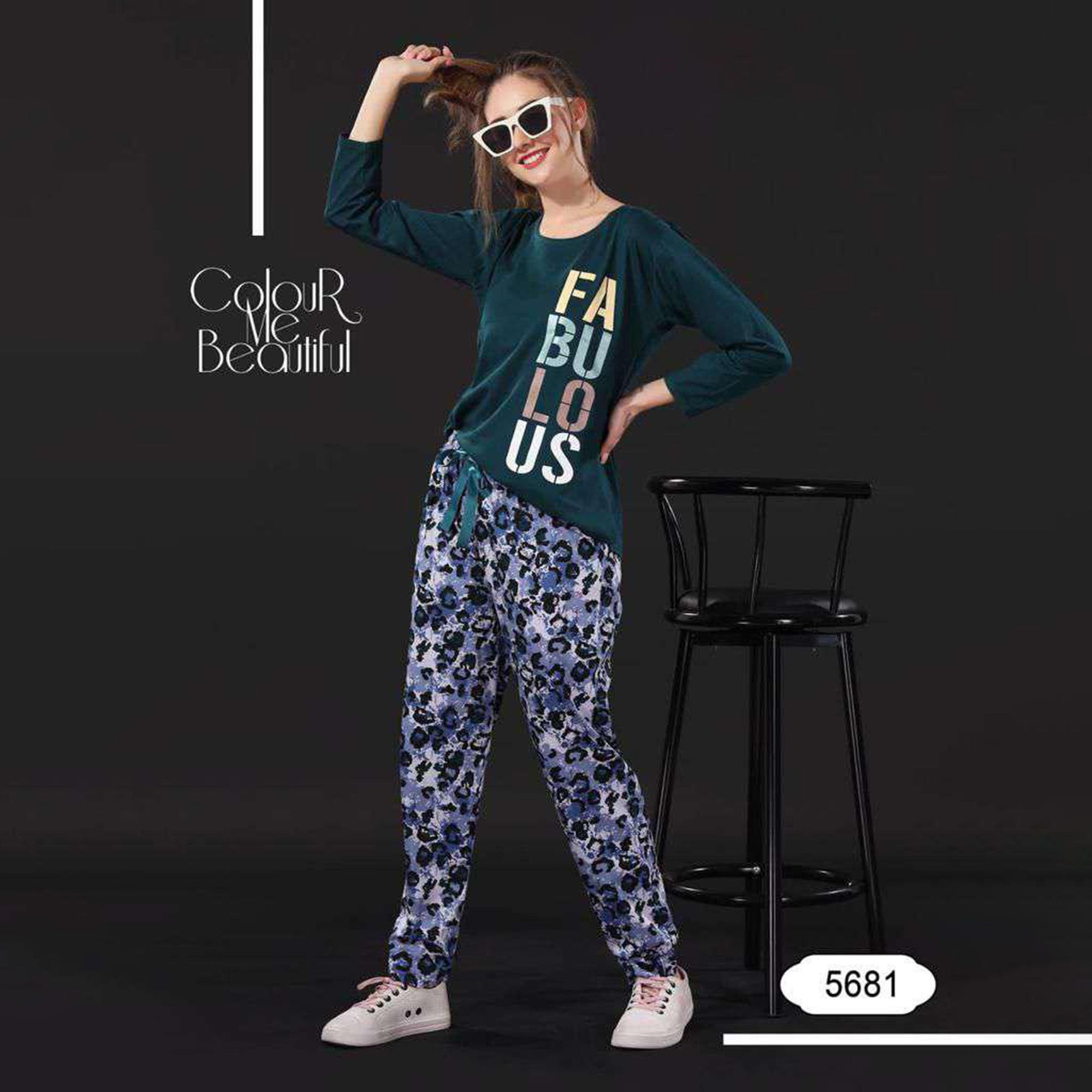 NS-5681 Full Sleeves Night Suit