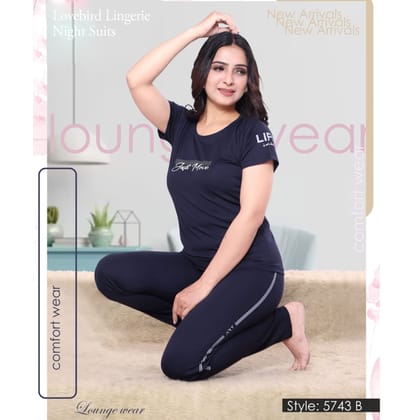 NS-5743 Modal Short Top Night Suit with Pyjama