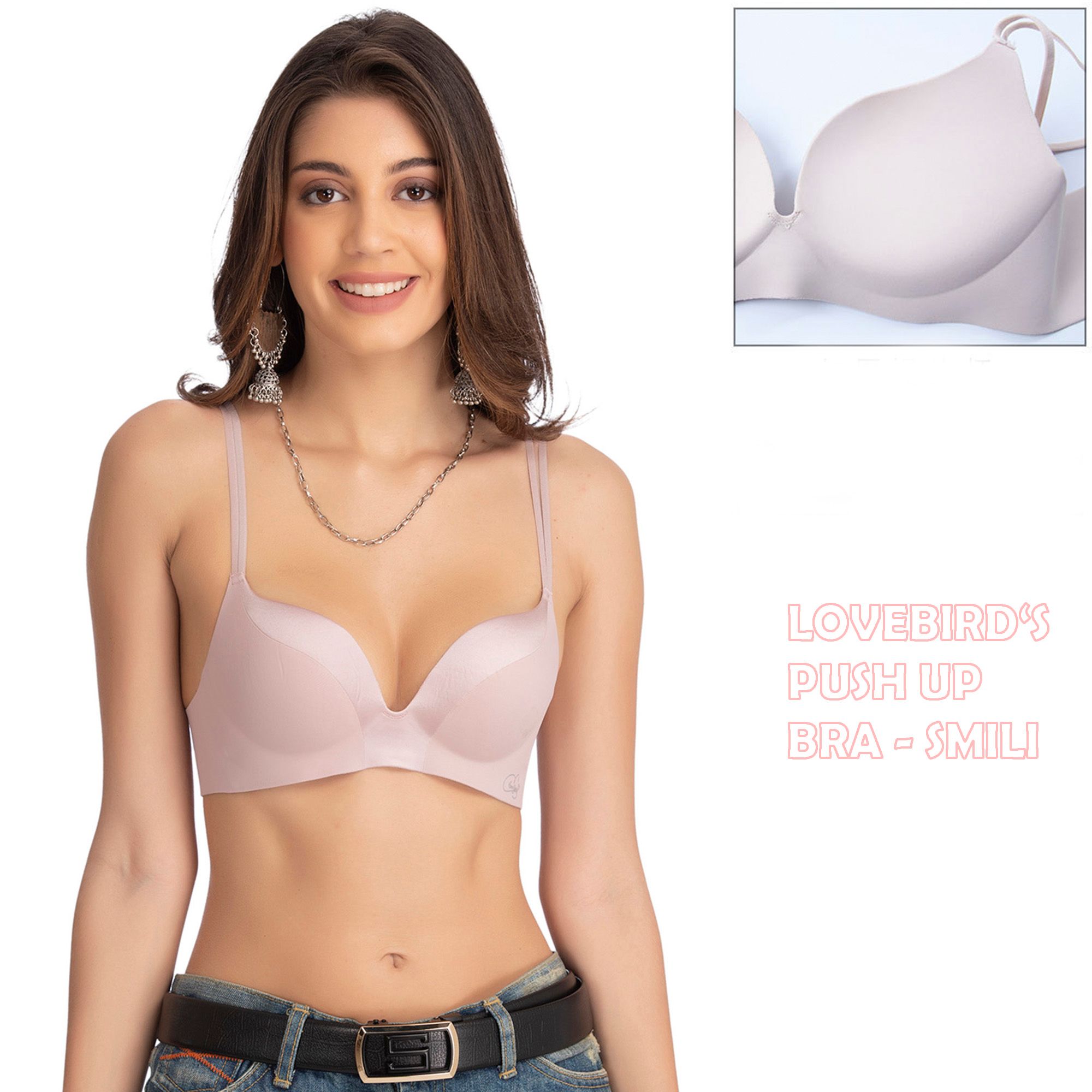 Push-Up Wireless Padded Comfortable T-Shirt Bra